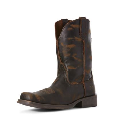 Ariat Western: Rambler Ultra Botas Western Hombre - Marrones Oscuro (GSEQL3516)